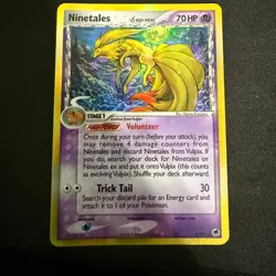 Ninetales 8/101 EX Dragon Frontiers Pokemon Card Delta Species Holo Rare - Lp/MP - Image 1