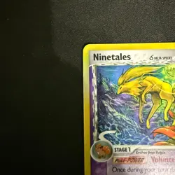 Ninetales 8/101 EX Dragon Frontiers Pokemon Card Delta Species Holo Rare - Lp/MP - Image 2