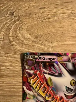 Pokemon Mega M Gengar EX Black Star Promo Shiny Holo Card XY166 - Image 2
