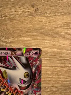 Pokemon Mega M Gengar EX Black Star Promo Shiny Holo Card XY166 - Image 3