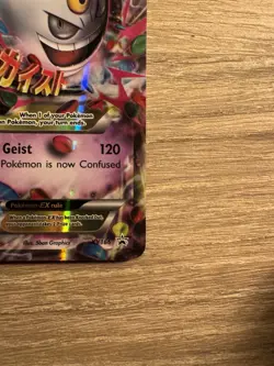 Pokemon Mega M Gengar EX Black Star Promo Shiny Holo Card XY166 - Image 5