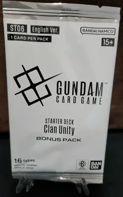 [ENG] Gundam Card Game - Clan Unity Starter Deck ST06 Bonus Pack *SEALED* - Image 1