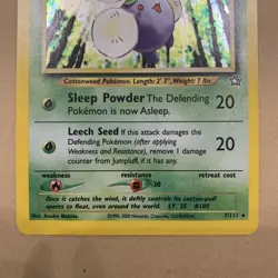 Pokemon Card - Neo Genesis - Jumpluff 7/111 - Holo - NM Near Mint - Image 3