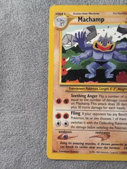 Machamp 43 Black Star Rare Promo Pokemon Card WOTC LP Excellent - Image 2