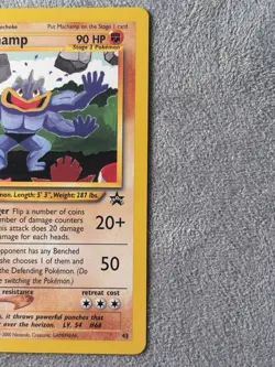 Machamp 43 Black Star Rare Promo Pokemon Card WOTC LP Excellent - Image 3
