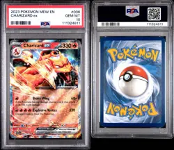 PSA 10 GEM MINT Charizard ex 006 Holo Pokemon Card SV151 Mew EN - Image 1