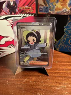 Pokemon TCG Poppy Holo Ultra Rare Card Obsidian Flames Series 220/197 - Image 1