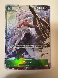 Carrot EB04-013 OP14 SR Alternate Art Azure Sea’s Seven Card English Ed. - Image 1