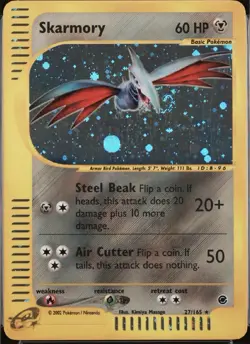 Skarmory - 27/165 - Pokemon Expedition Holo Rare Card NM - Image 3