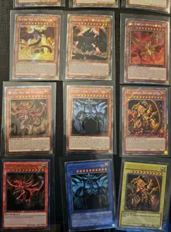 GOD CARDS OBELISK SLIFER WINGED DRAGON RA Blue Eyes Set Yugioh - Image 3