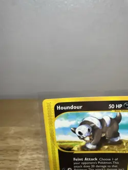 Pokemon Houndour 87/147 Aquapolis 50 HP E Reader Series 2002 Pokemon Card TCG - Image 2