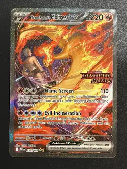 Team Rocket's Moltres ex - (Destined Rivals Stamp) 229/182 Miscellaneous Cards & - Image 1