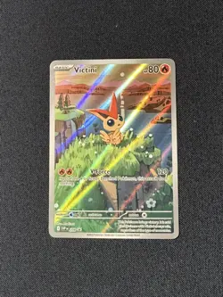 Pokemon Card TCG - Victini SVP 208 Scarlet & Violet Black Star Promo Near Mint - Image 1