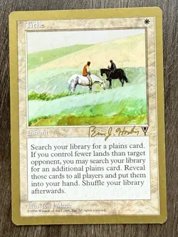 1x Tithe 1998 Brian Hacker (VIS) World Championship Decks (WCD) MTG LP English - Image 1