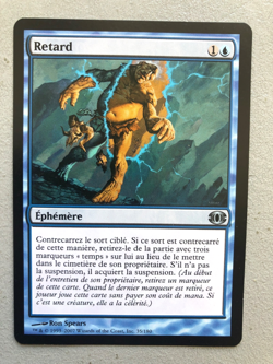 Mtg Carte Magic Future Sight Delay Retard French LP - Image 1