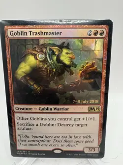 MtG Goblin Trashmaster Prerelease Foil Promo Sealed - Image 1