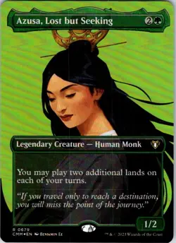 Magic | CMM | Azusa, Lost but Seeking (Borderless) | 679 | NM | Foil - Image 1