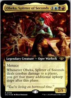 Magic | OTJ | Obeka, Splitter of Seconds (Extended Art) | 358 | NM | Foil - Image 1