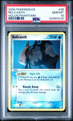 2006 POKEMON EX HOLON PHANTOMS #30 RELICANTH PSA 10 - Image 1