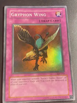 Yu-Gi-Oh! TCG Gryphon Wing Starter Deck Pegasus SDP-050 1st Super Rare LP - Image 1
