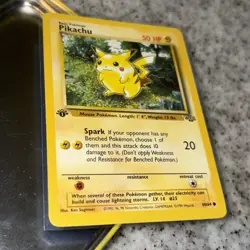 1st Edition Pikachu 60/64 MINT ✅ | Vintage WOTC Grail Card | Pokemon TCG NM - Image 1