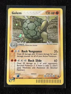 Pokemon TCG Golem EX Dragon 5/97 Holo Rare HP - Image 1
