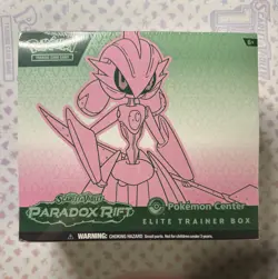 Pokemon Center Paradox Rift Elite Trainer Box Paradox Rift PC ETB Iron Valiant - Image 1