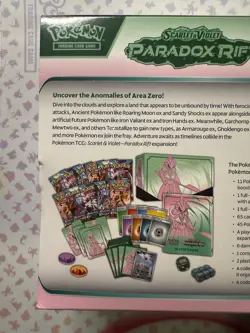 Pokemon Center Paradox Rift Elite Trainer Box Paradox Rift PC ETB Iron Valiant - Image 5