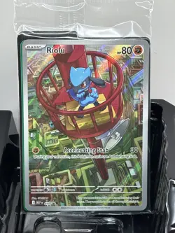 Opened Pokemon TCG Mega Evolutions Lucario ETB - WITH Sealed Riolu Promo - Image 2