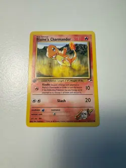 Blaine's Charmander 61/132 Pokemon TCG 1st Edition Gym Heroes NM Vintage 2000 - Image 1