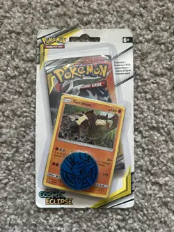 Pokemon TCG - Sun & Moon Cosmic Eclipse Single Booster Blister Pack (Terrakion) - Image 1