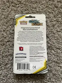 Pokemon TCG - Sun & Moon Cosmic Eclipse Single Booster Blister Pack (Terrakion) - Image 2