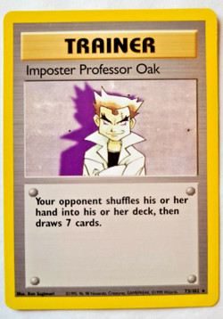 Pokemon TCG: Imposter Professor Oak Base Set #73/102 Near Mint (NM) - Image 1