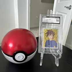 Pokemon Gary S31 Holo Merlin Sticker Series 1 CGC 10 Special Glitter Rare - Image 1