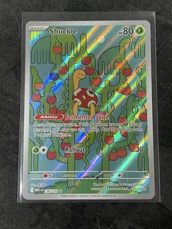 Pokemon Shuckle Illustration Rare ME01: Mega Evolution 136/132 NM - Image 1