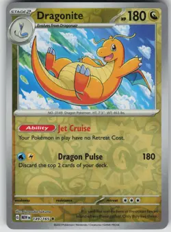 Pokemon TCG Dragonite Rare Reverse Holo SV: Scarlet & Violet 151 149/165 - Image 1