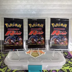 Empty Pokemon First Edition Team Rocket Set Booster Pack Art Only “Art Set” - 3 - Image 1