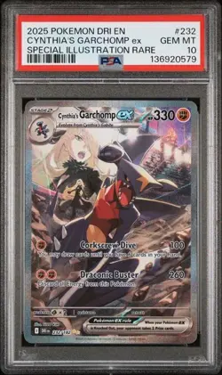 POKEMON CYNTHIA'S GARCHOMP EX DESTINED RIVALS SIR 232 PSA 10 GEM MINT INVEST - Image 1