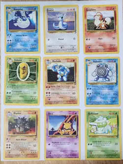 Pokemon BASE SET #2 -- NON-HOLO - 26 COM/UNCOM - 10 TRAINERS - 6 ENERGY - 3 RARE - Image 1
