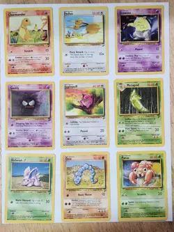 Pokemon BASE SET #2 -- NON-HOLO - 26 COM/UNCOM - 10 TRAINERS - 6 ENERGY - 3 RARE - Image 3