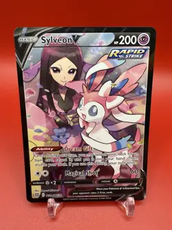 Pokemon TCG Sylveon V TG14/TG30 Brilliant Stars Trainer Gallery Holo NM - Image 1
