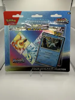 Pokemon Prismatic Evolutions Tech Sticker Collection *READ DESCRIPTION* - Image 1