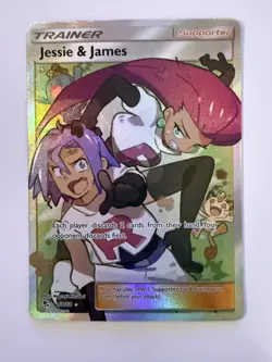 Pokemon TCG Hidden Fates Jessie & James Full Art Holo 68/68 - Image 1