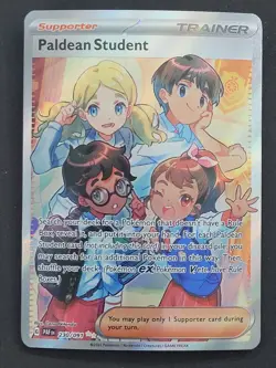 Paldean Student 230/091 Ultra Rare Paldean Fates Pokemon TCG - Image 1