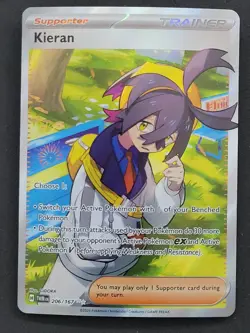 Kieran 206/166 Ultra Rare Twilight Masquerade Pokemon TCG - Image 1