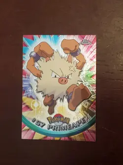 2000 Topps Chrome Holo Foil Tv Animation Ed. Pokemon #57 Primeape (Near Mint) - Image 1