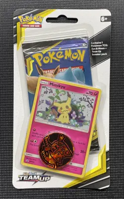 Pokemon Team Up Blister Packs - 2 Pikachu SM162 & 1 Mimikyu SM163 - Sealed - Image 3