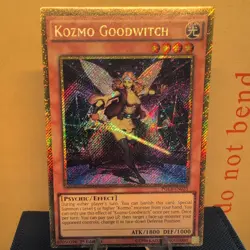 YUGIOH KOZMO GOODWITCH GOLD SECRET RARE PGL3-EN025 1ST EDITION - Image 1
