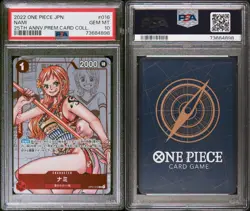 One Piece CCG Nami OP01-016 R PSA 10 25th Anniversary Premium Coll. Japanese - Image 3
