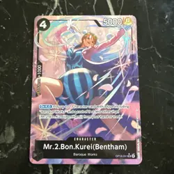 One Piece | Mr.2.Bon.Kurei(Bentham) | OP14-091 | Alt Art (SR) | NM - Image 1
